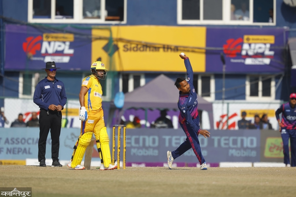 NPL Final: Far West's aggressive batting against Janakpur, target of 185 runs