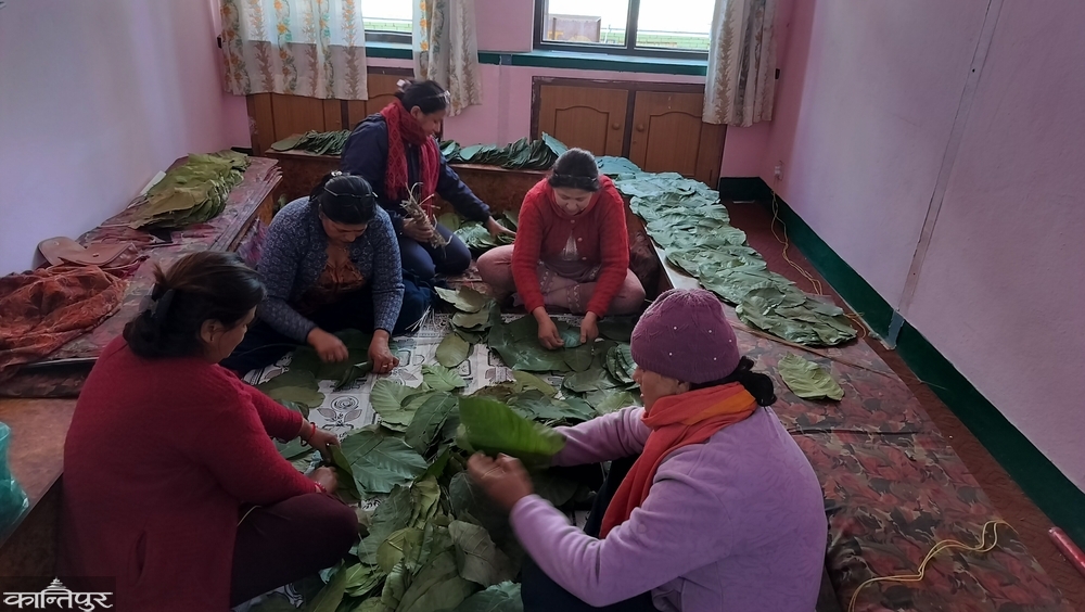 Banepa women combining traditional skills with technology