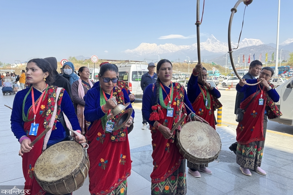 Chengdu-Pokhara commercial charter flight started, narrow body ship with 128 Chinese passengers arrived in Pokhara